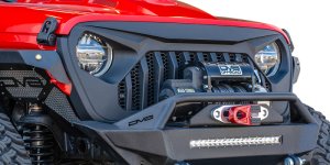 Jeep Wrangler JL Grill - DV8 Offroad - Angry - Black - `18-`27